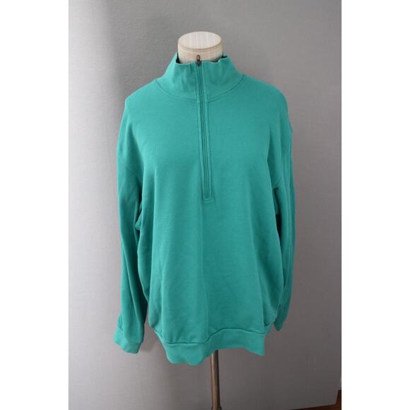 Lululemon French Terry Half Zip Green Size Mens Medium - Picture 1 of 4